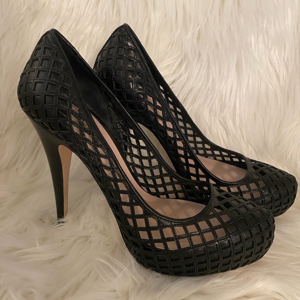 Miu Miu Black Leather Heels